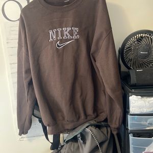 Vintage brown Nike logo sweatshirt